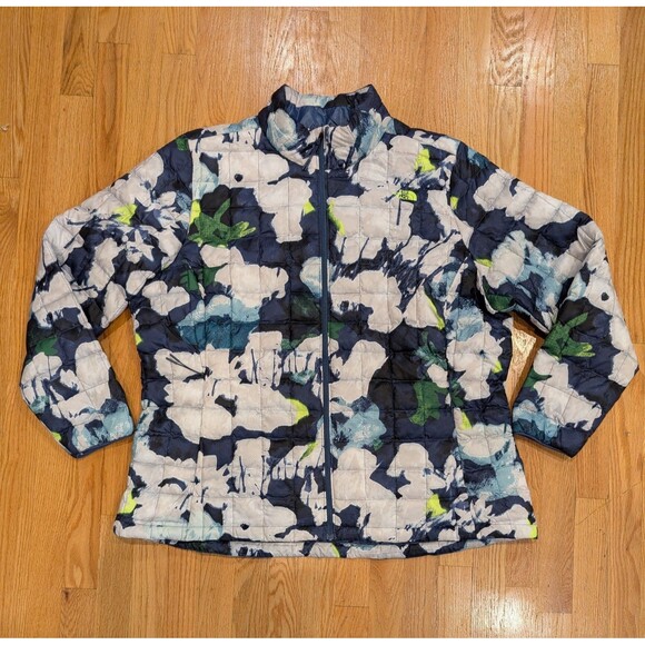 The North Face Women Thermoball Jacket puffer Eco 2.0 2X Plus Size Floral $230 - Picture 1 of 10